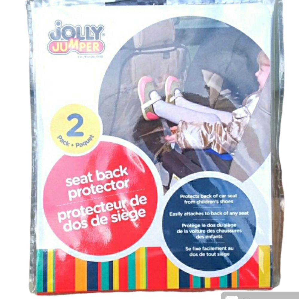 💥3/$30 NIP JOLLY JUMPER Car Seat Protectors - 2 Pack